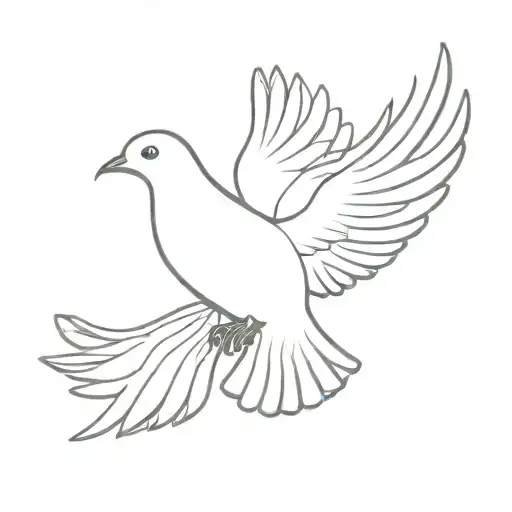 Dove Flying