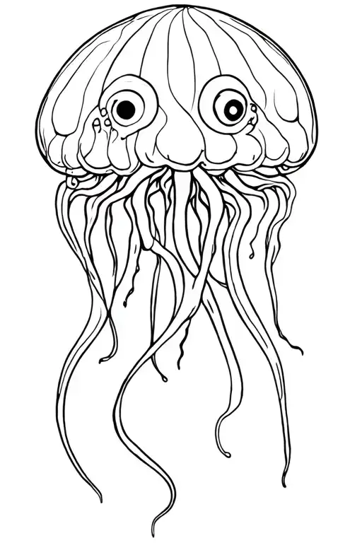 Jelly Fish With Medusa Head