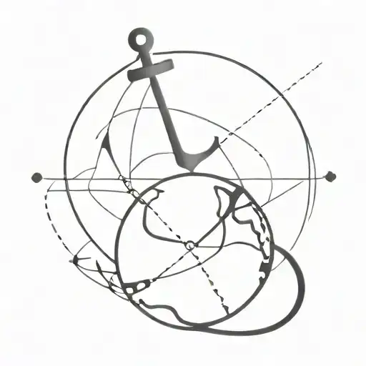 An Anchor Anchoring A Globe