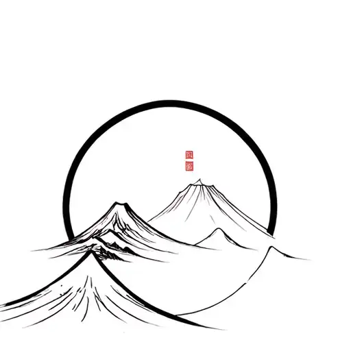 Mont Fuji Background Black Samourai Cover