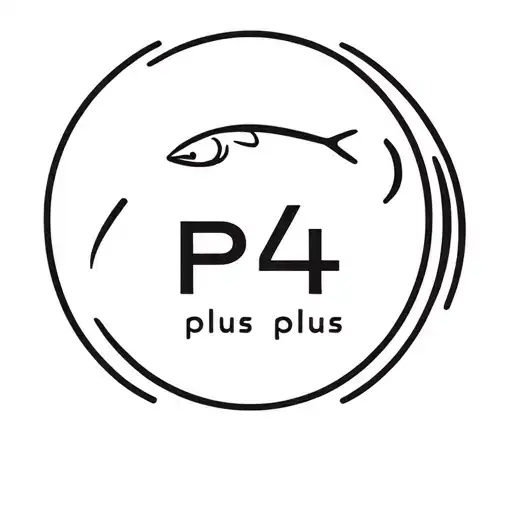 A Logo With P4 Plus Fishing