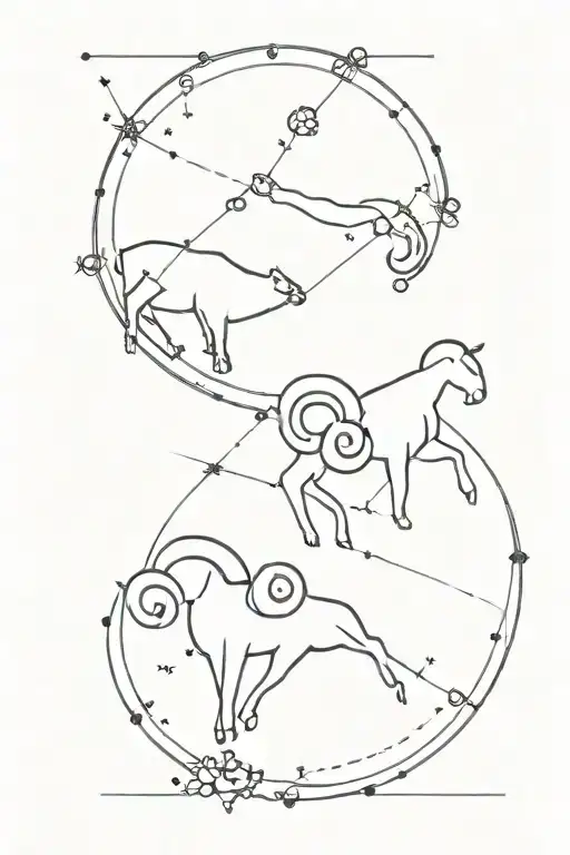Aries And Aries Symbol Constellation