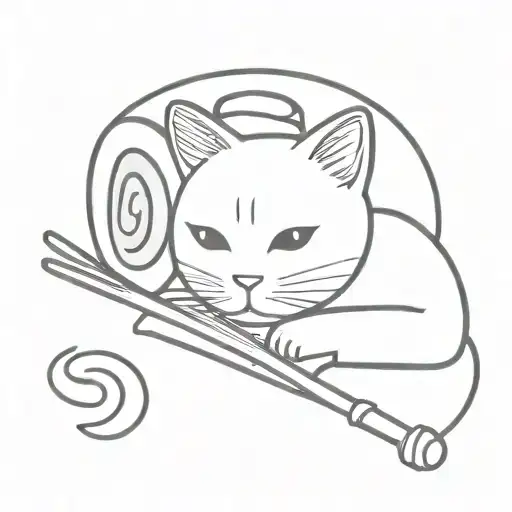 Cat In Sushi Roll