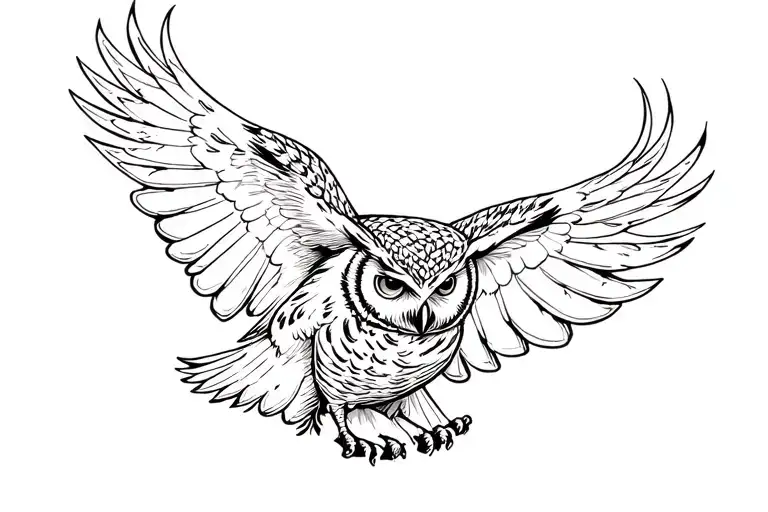 Owl Flying