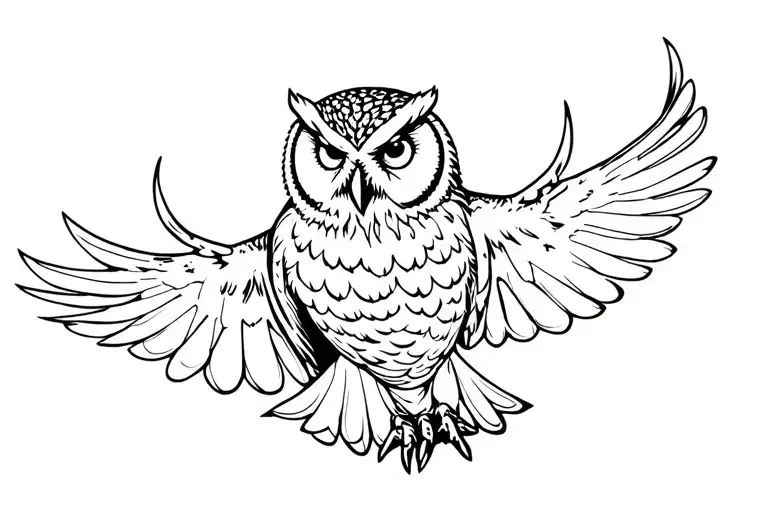 Owl Flying