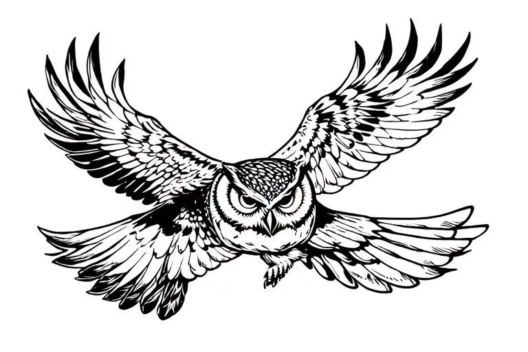 Owl Flying