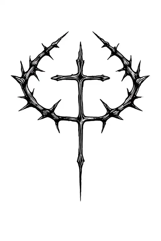 Cross And Thorn Crown