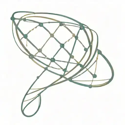 A Minimalist Tattoo Of A Dna Double Helix Intertwined With A Galaxy