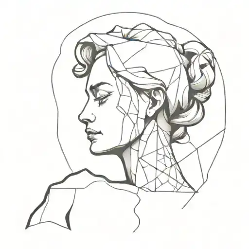 Woman Statue Cracked And Broken