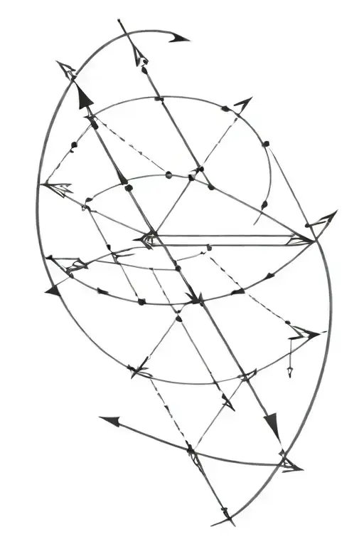Arrow With Line Triangle Circle Around It