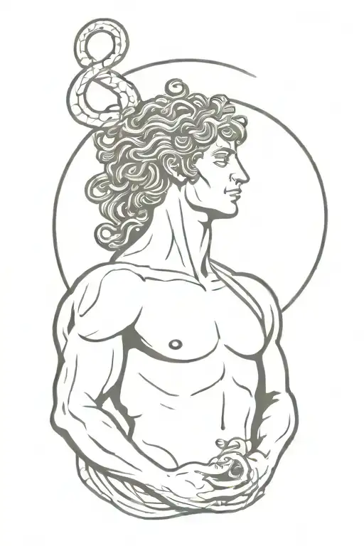 Perseus Holding The Head Of Medusa The Gorgon In His Hand