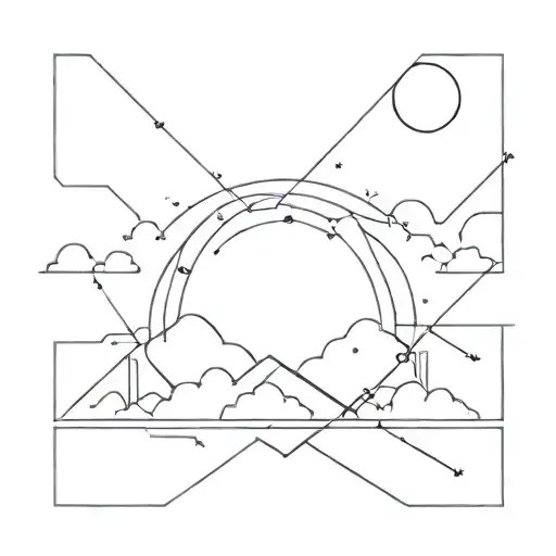 An Abstract Geometric Design Inspired By The Sky