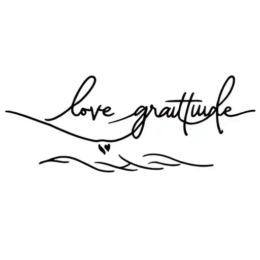 Love Gratitude Growth Intertwined