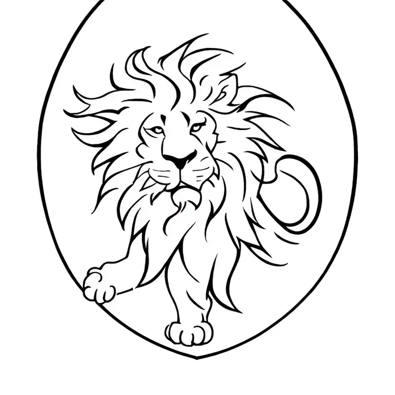 Sri Lankan Lion From Flag