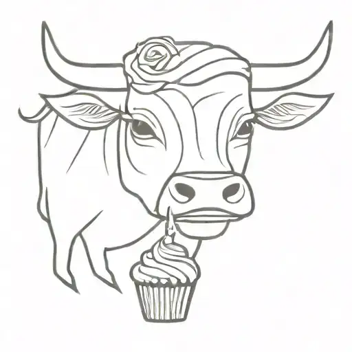 Cupcake And Bull Head Emerging