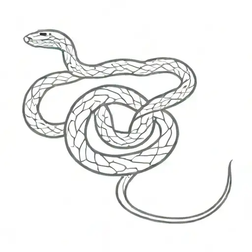 Snake With Red Thread