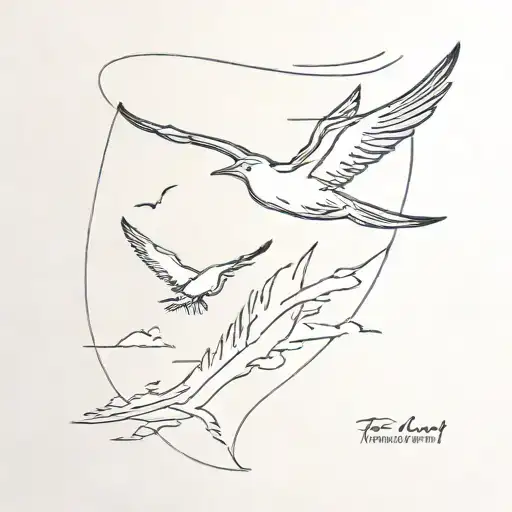 Travel And Bird Flying