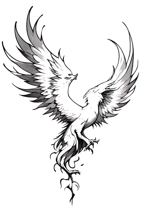Phoenix Rising From Ashes