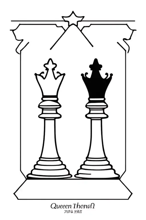 Chess Queen And King Mat