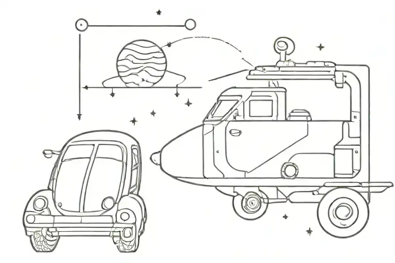 Space Car Hebrew