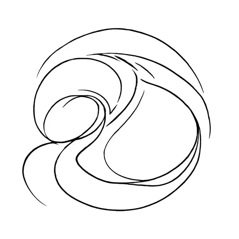 Swirling Waves Of Sand