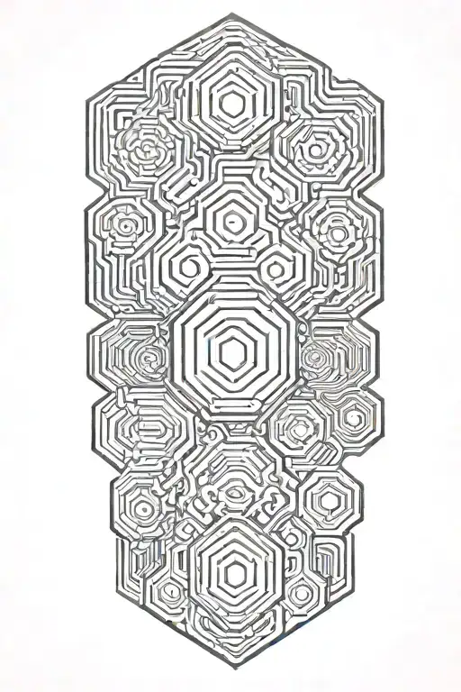 Simple Hexagon Desin