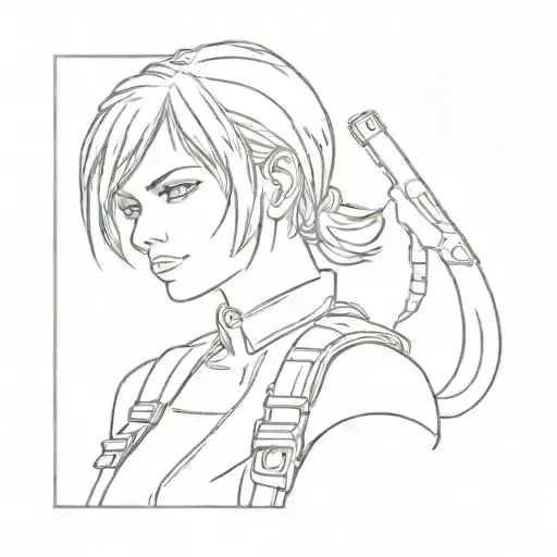 Create A Minimalist Tattoo Of Resident Evil Code Veronica
