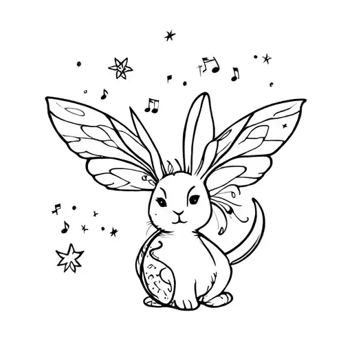 Moon Fairy Music Bunny Rabbit