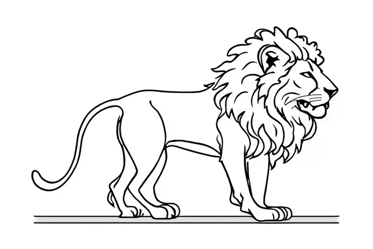 Standing Lion