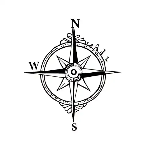 Compass Feminine Fine Line