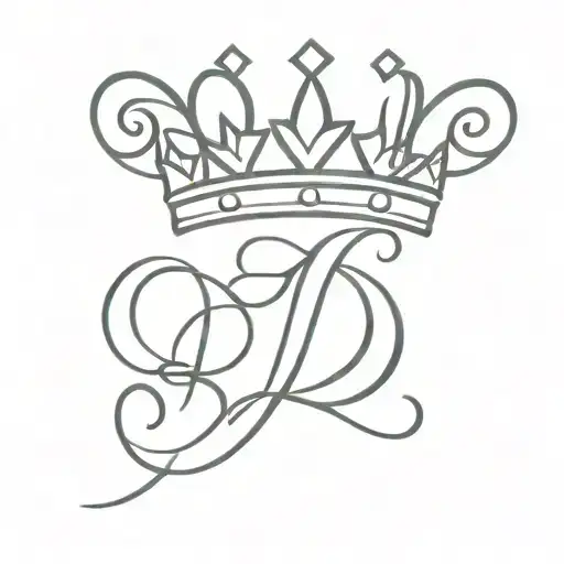 A Crown Incorporate The Letter D