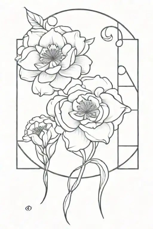 Spine Libra And Aries And Gemini Flower Blooming