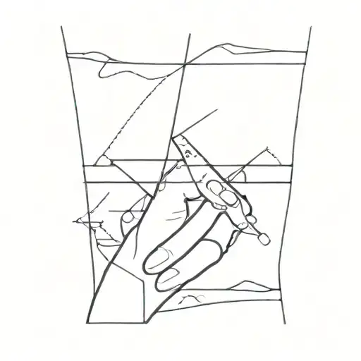 Wrist Tattoo That Is Abstract