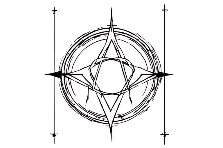 Fullmetal Alchemist Geometric Tatto Design Incorporating Human Transmutation Circle