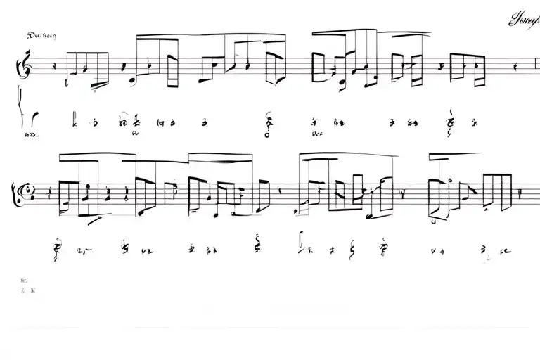 Music Score And Horse