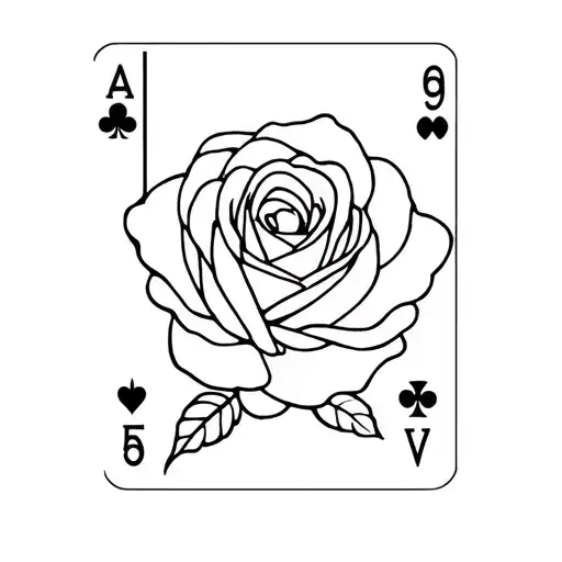 Rose Made Out Of Playing Cards