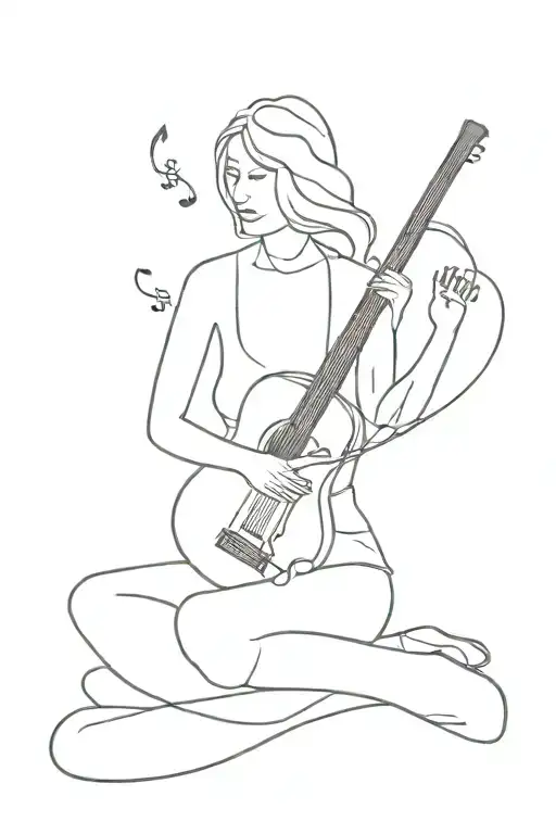 Music Sadness Guitar And Sensuality