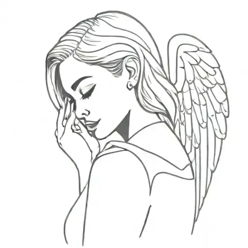 Angel Girl Crying