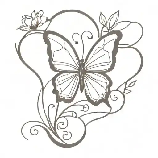 Incorporate A Semicolon Into A Delicate Butterfly Design