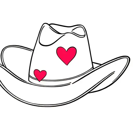 Cowboy Hat With Hearts