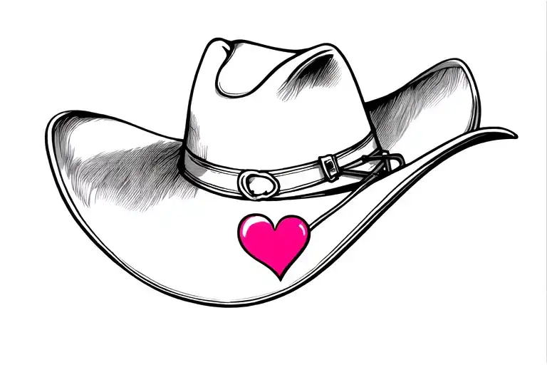 Cowboy Hat With Hearts