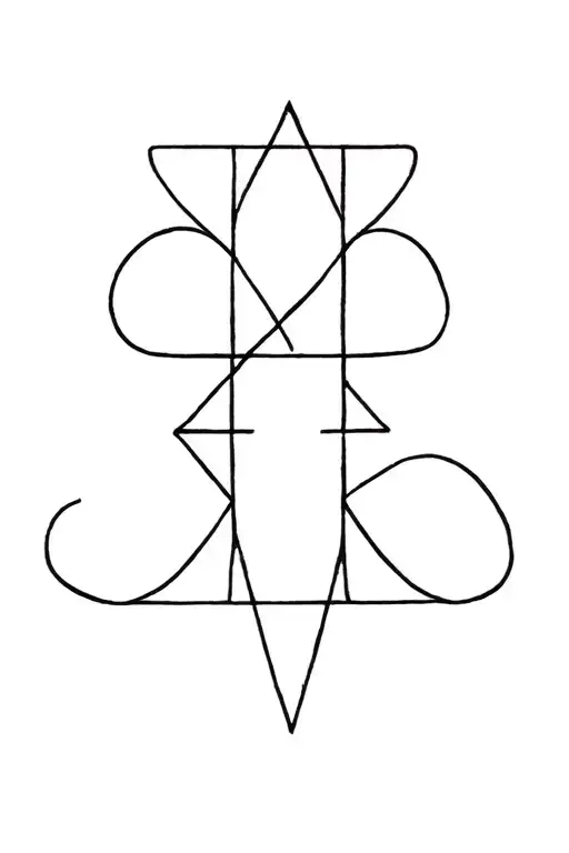 Fine Line Glyph Using Letters Vlncfrthskbhwm