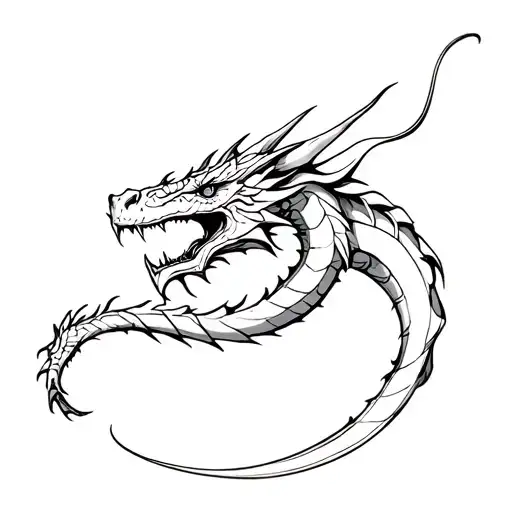 Cyber Sigilism Dragon Wrapped