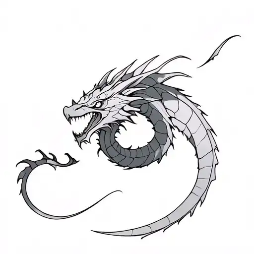 Cyber Sigilism Dragon Flying