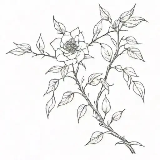 Willow And Rose Intertwined