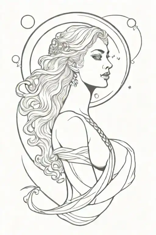 Greek God Selene Goddes And The Moon