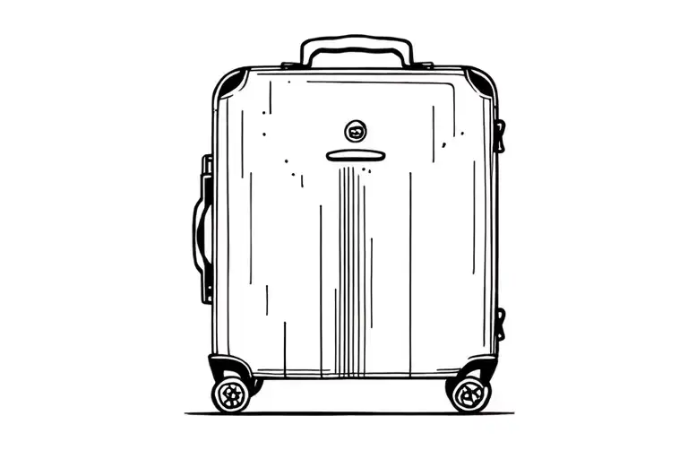 Suitcase Adorned With Travel