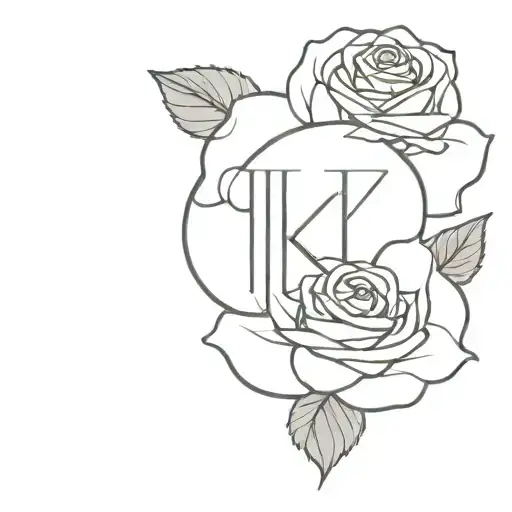 Letter K Hidden In A Rose