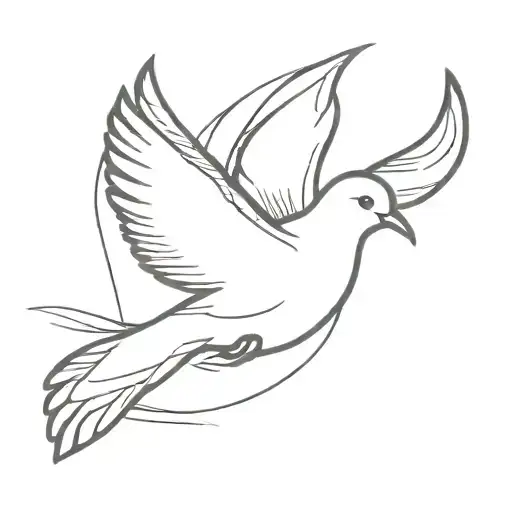 Dove Flying