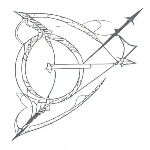 Bow And Arrow Weapon Ready To Battle